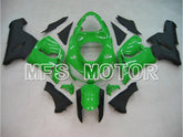Kawasaki NINJA ZX6R 2005-2006 Injection ABS Fairing - Factory Style - Black Green - MFS5724